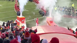 Kansas City Chiefs player intro. AFC Championship 1/29/23