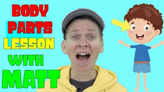 Head, Shoulders, Knees, and Toes | Learn it and Sing it | Body Parts Online English Lesson with Matt