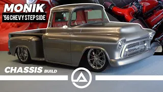 Stunning ‘56 Chevy 3100 Stepside Restomod with 383 Stroker Motor and Killer Red Interior | “Monik”