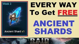 ~EVERY WAY~ to get *FREE* Ancient Shards! (RAID: Shadow Legends)