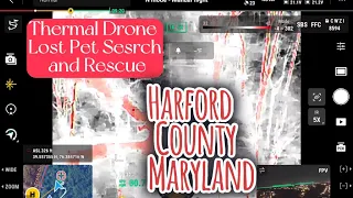 Thermal Drone Search and Rescue: 13 yo Dachshund found after being on the run 24 hours.