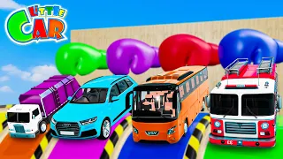 One Little Finger | Learn Colors & Vehicles Name + More Baby songs | Kids Songs & Nursery Rhymes