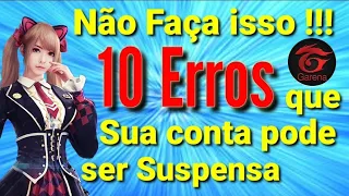 10 Motivos para Tomar  Suspensão no Free fire.( Mesmo sem usar Hack ) André Soares🔝