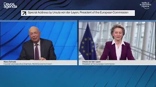 LIVE: EU's Ursula von der Leyen addresses virtual WEF