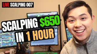 Scalp Trading $650 in 1 Hour | Live Scalping 007