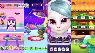 My Talking Angela VS My Talking Angela 2 | My Talking Tom 2 vs Talking Hank Gameplay