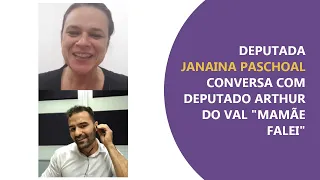 Deputada Janaina Paschoal conversa com Deputado Arthur do Val "Mamãe Falei"