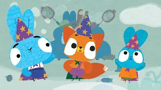 BRAVE BUNNIES. A FOGGY FABLE. Fox. Cartoons for children. Best Video for Kids.