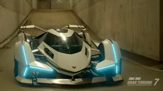 Gran Turismo® 7 Lamborghini V12 VGT Concept Car Scapes Video Clip 🏁