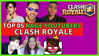 RAGE NO CLASH ROYALE | TOP05 MAIORES DOS YOUTUBERS