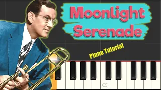 Glenn Miller - Moonlight Serenade - Jazz Piano Tutorial ( EASY )