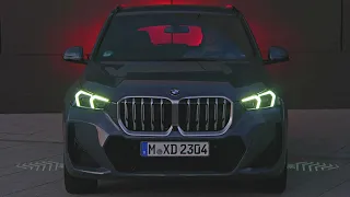 New BMW X1 (2023) | MATRIX LED Lights Animation at Night