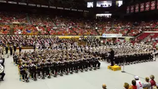 Ohio State Marching Band Slow Fight Song at Skull Session 9 10 2016 OSU vs Tulsa