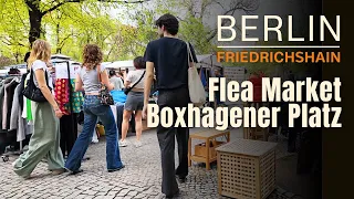 Boxhagener Platz Flea Market: A Must-Visit in Berlin Friedrichshain | 4K Walking Tour