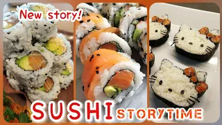 🍣🍙 S U S H I | Recipe & Storytime | My parents threw out mysister's favourite pair of shoes 👟👟