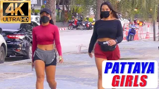 [4K] Pattaya Girls , Beach Road & Soi Buakhao #8