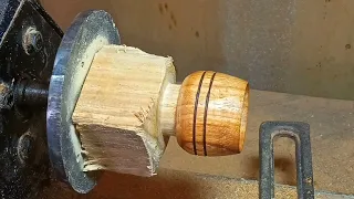 woodturning~making an egg cup