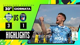 Como vs Pisa 3-1 | Il Como mette nel mirino il secondo posto | HIGHLIGHTS SERIE BKT 2023 - 2024