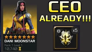 CEO LUCK ALREADY!!! 5 Chances at 7 STAR Dani Moonstar! | MCOC