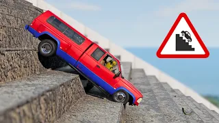 BeamNG Drive - Cars vs Stairs #15