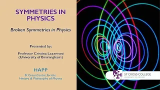 Broken Symmetries in Physics - HAPP Centre - Professor Cristina Lazzeroni