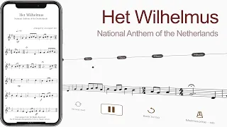 Het Wilhelmus | National Anthem of the Netherlands【 Violin Sheet Music 】