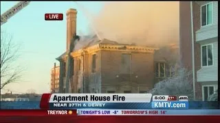 Flames Continue To Burn Historic Home