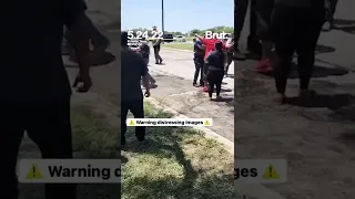 The scene outside of Robb Elementary School in #Uvalde, Texas as the shooting unfolded.