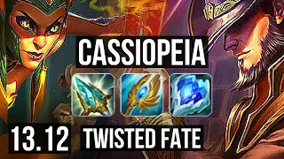 CASSIOPEIA vs TWISTED FATE (MID) | 7/1/10, 2.9M mastery, 1000+ games | KR Master | 13.12