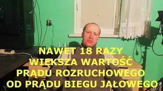 STAN ZWARCIA I BIEG JAŁOWY SILNIKA INDUKCYJNEGO + POMIARY PRĄDU ROZRUCHOWEGO I PRĄDÓW FAZOWYCH