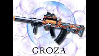 unboxing Rifle Lanzador De Hidrogel Groza Recargable Laser gel blaster toy gun lanzador asmr topshow