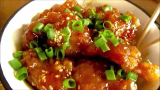 Курица в хрустящем крахмале в кисло сладком соусе по китайски. | Легкий и простой рецепт