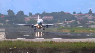 Enter Air  Boeing 737-800 SP-ENY takeoff from RWY 17 at Corfu Airport 09.06.2015