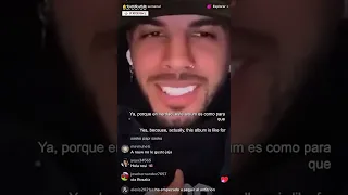 Rosalia y rauw Alejandro hablando por video llamada en TikTok hablando de su álbum nuevo