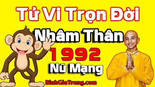 Tử vi trọn đời 1992 nữ mạng: Cuộc đời lao đao, lận đận - Xem tử vi trọn đời tuổi Nhâm Thân nữ mạng