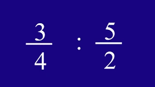 División de fracciones simplificando el resultado