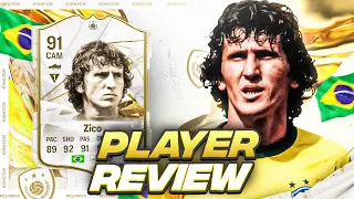 91 BASE ICON ZICO SBC PLAYER REVIEW | FC 24 Ultimate Team