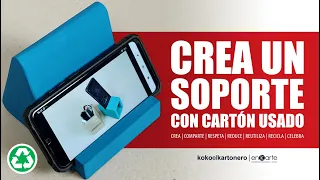 ✅  CREA un SOPORTE para CELULARES y LIBROS con MATERIALES USADOS