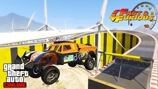 GTA V Online: Velozes e Furiosos #114: ACROBÁTICA TURBINA! OFF ROAD NO PARQUE EÓLICO