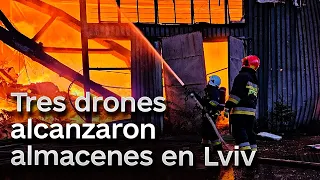 💥 Los rusos atacaron Lviv con 18 drones kamikazes. (Росіяни вдарили 18 дронами-камікадзе по Львову)