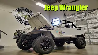 1990 Jeep Wrangler YJ full rewire and custom sound system (Certified Autosound & Security)