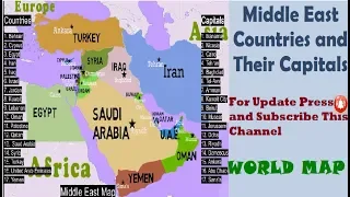 Middle East Countries & their Location/Middle East Map, Countries, & Facts 2023/Middle East Map 2023