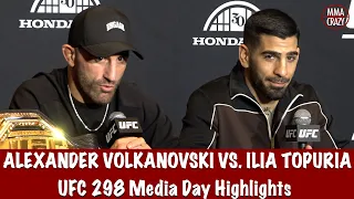 UFC 298: Alexander Volkanovski & Ilia Topuria Media Day Highlights