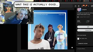 xQc Reacts to his song "Outta My Brain" (AI Juice WRLD + AI LIL UZI VERT)