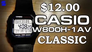 Casio W800H-1AV - Loving a 12 Dollar Watch? - Review, Measurements, Cinemas