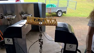 2022 Spaghetti Bridge Competition - Bridge Test