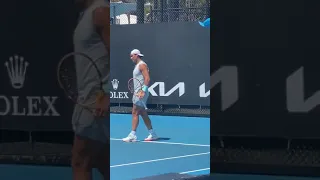 Rafael nadal practice ahead of the 2nd round of the Australian Open