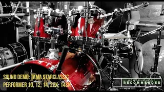 SOUND DEMO: TAMA Starclassic Performer Late 90's Drums in 'Transparent Red'