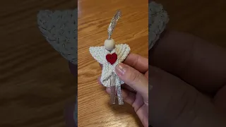 Let's make a crochet angel ornament!