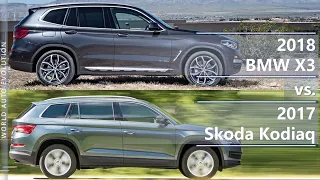 2018 BMW X3 vs 2017 Skoda Kodiaq (technical comparison)